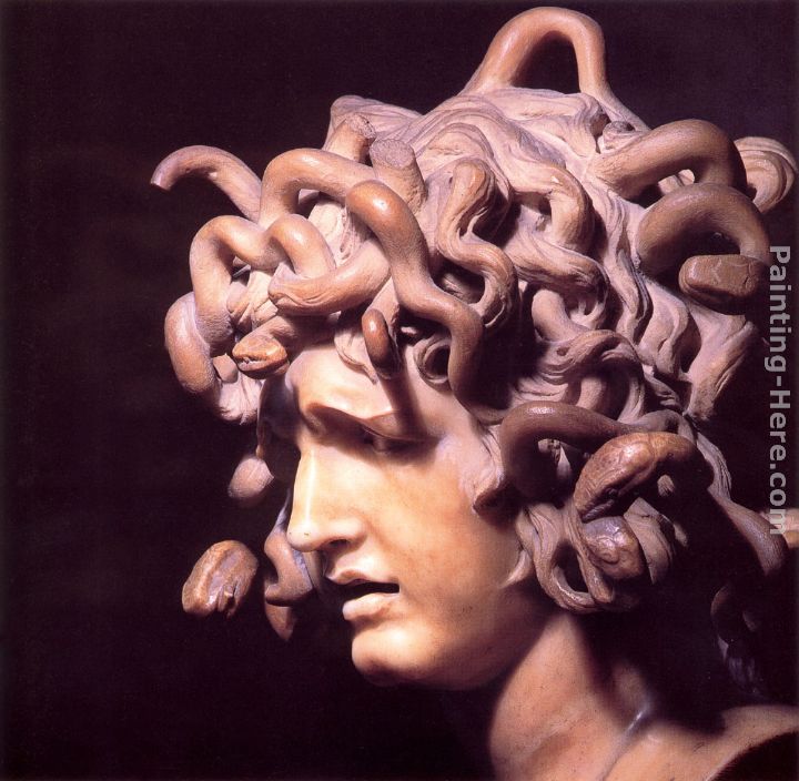Medusa painting - Gian Lorenzo Bernini Medusa art painting Medusa painting - Gian Lorenzo Bernini Medusa art painting